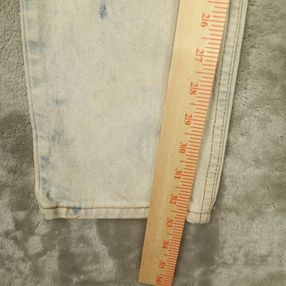 LEVI'S Orange Tab 705 Student Acid Wash Jeans size 30x34 actual 27x33 USA‎ Made - Picture 9 of 13
